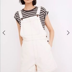 . Madewell denim Corsica shirt overalls in vintage canvas wash